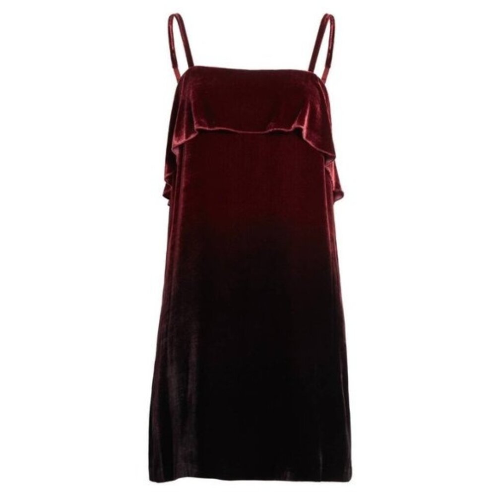 Alice + Olivia - Bess Ombre Velvet Slip Dress, Size S